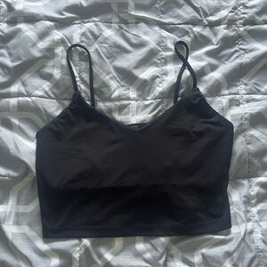 No Boundaries Black Strappy Top